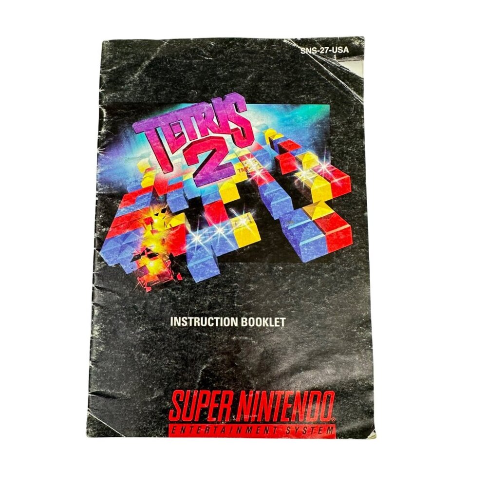 Super Nintendo SNES - Tetris 2 - W/ Manual - Tested/Works - Picture 7 of 8